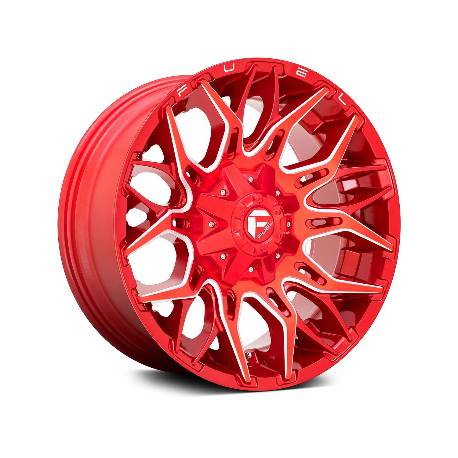 FUEL® - D771 TWITCH 1PC Candy Red with Milled Accents - Imagem 2